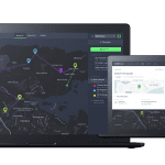 Laptops displaying GSMTask interface